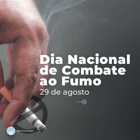 De Agosto Dia Nacional De Combate Ao Fumo Sociedade Brasileira De