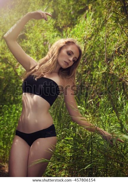 Beautiful Blond Sexy Woman Bikini Among Stock Photo Shutterstock