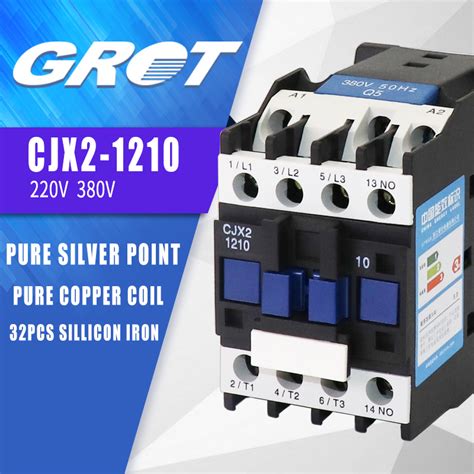 Factory Price Cjx2 1201 220V 1nc 1no Elevator AC Electrical Contactor