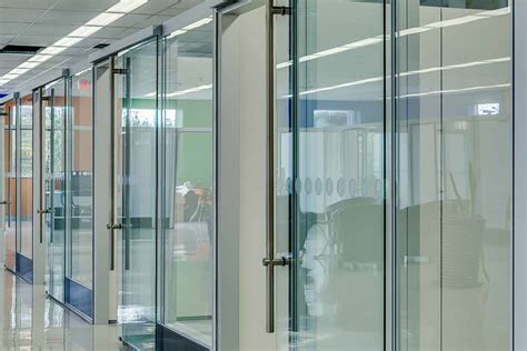 Frameless Glass Sliding Doors For Modular Office Partitions