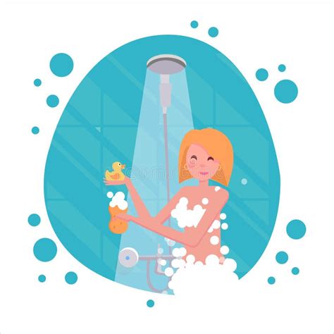 Woman Hot Shower Stock Illustrations Woman Hot Shower Stock Illustrations Vectors