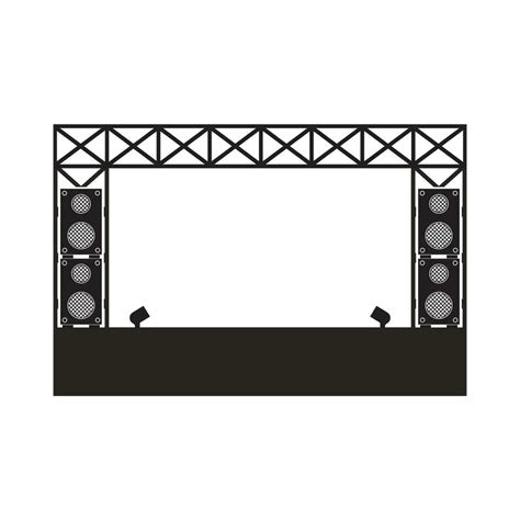 Music Festival Stage Icon Vector Art At Vecteezy