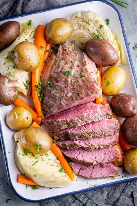 Juicy Slow Cooker Corned Beef - Kitchen Girl