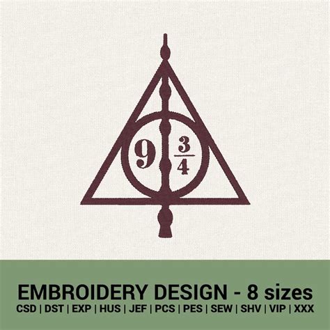 Harry Potter 9 34 Always Machine Embroidery Design Download