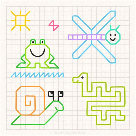 Повтори узор по клеточкам - 86 фото