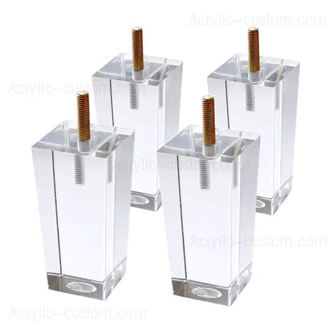 Custom Clear Acrylic Furniture Legs Sofa Legs Wholesale