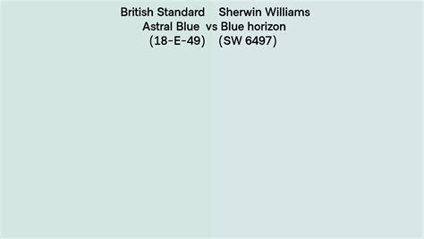 British Standard Astral Blue E Vs Sherwin Williams Blue Horizon