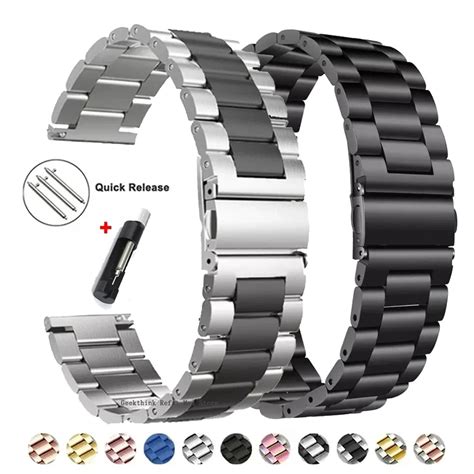 Pulseira De Rel Gio De A O Inoxid Vel 18mm 22mm 20mm 24mm Samsung