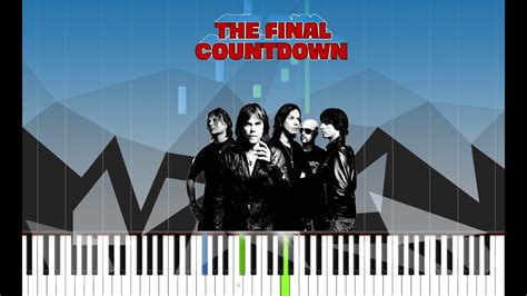 Europe The Final Countdown Easy Piano Tutorial Youtube