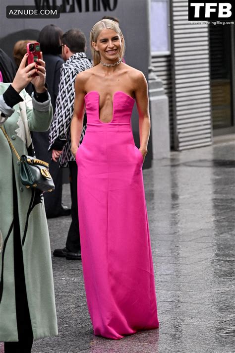 Caroline Daur Sexy Seen Showing Off Her Hot Tits At The Valentino Womenswear Show In Paris AZNude