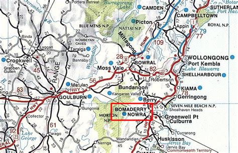 Nowra Map Australia