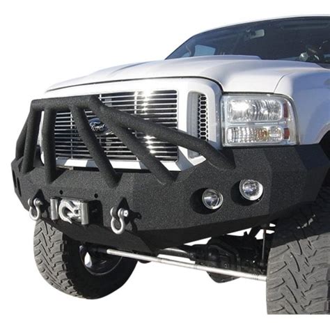 Iron Bull Bumpers® Ford F 150 2005 Full Width Black Front Winch Hd Bumper With Sniper 6 Guard