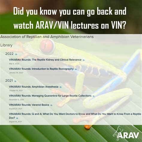 Association of Reptile and Amphibian Veterinarians - Missed our latest