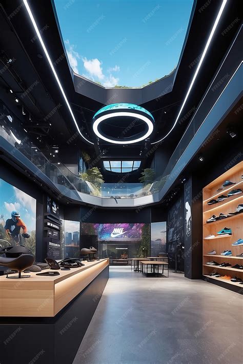 Premium Photo | Virtual Reality Store Exploration Nike Flagships