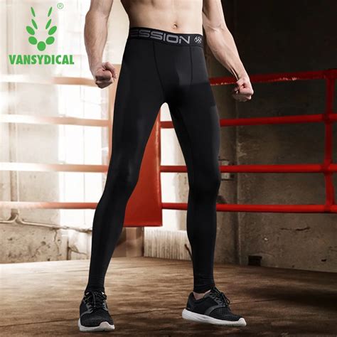 Vansydical Для мужчин работает Сжатия Брюки эластичные колготки Фитнес ...