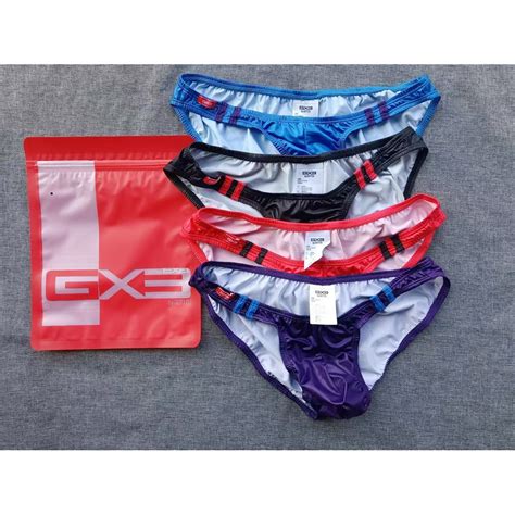 Gx Underwear Sexy Ultra Thin Gloss Elasticity Very Large Low Waist Breathable Bikini Shopee