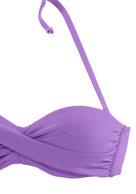 Bandeau Bikini Top Lila Cup C Lascana De