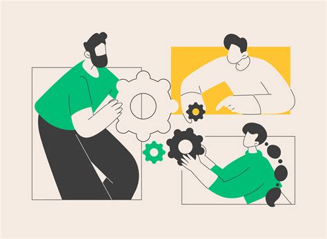 collaboration abstract concept vector illustration  vector art