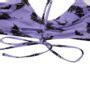 Piece Bat Print Bikini Suit Gothic Honey