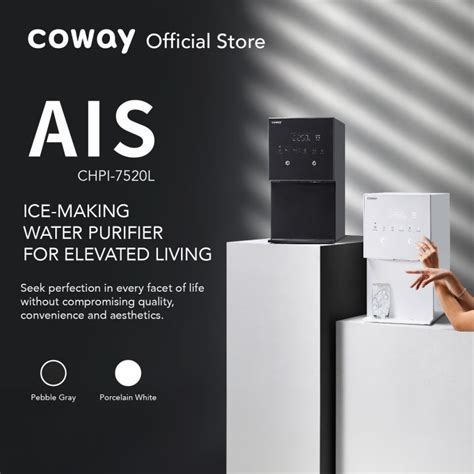 Outright Package Coway Ais Pebble Gray Water Purifier Dispenser With