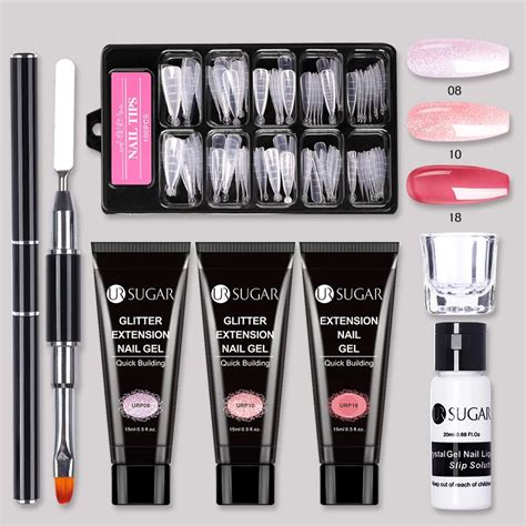 UR SUGAR Kit de extensión de uñas Gel acrílico UV Color Nude