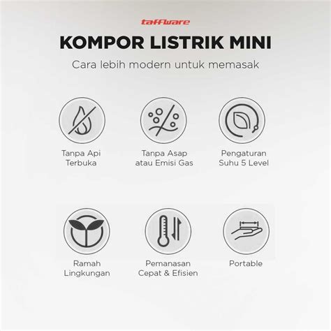 Jual Taffware Kompor Listrik Tungku Mini Portable Hot Plate W DLD B Shopee Indonesia