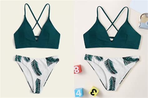 KDDT High Waisted Bikini Set Slimming High Waisted Pants Sexy Cross Straps Bikini Set With High