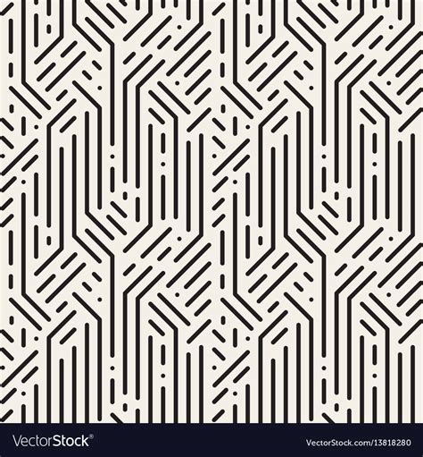 Striped Seamless Geometric Pattern Digital Vector Image