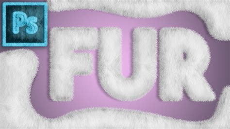 fur text effect photoshop effect photoshop tutorial