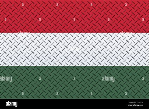 3d Flag Of Hungary On A Metal Stock Photo Alamy