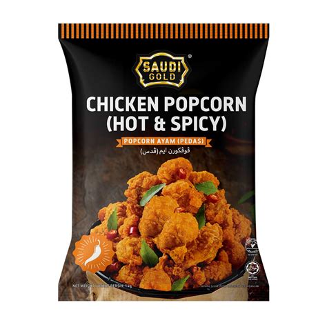 Chicken Popcorn Hot Spicy 1 Kg Saudee Group Berhad Saudi Gold