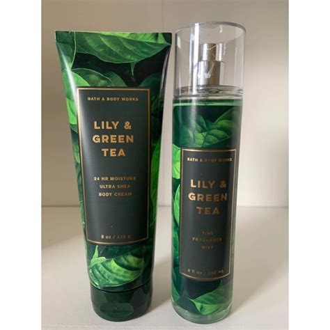 BBW LILY GREEN TEA BODY MIST BODY CREAM SET 2pc Shopee Philippines