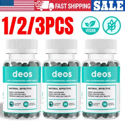 Hot Deos Internal Deodorant Supplement Full Body Deodorizer Capsules Ebay