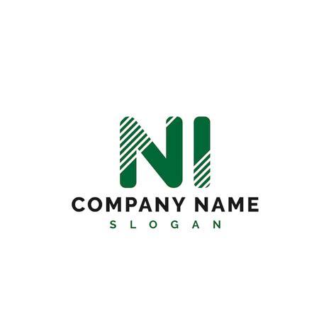 Premium Vector Ni Letter Logo Design Ni Letter Logo Vector