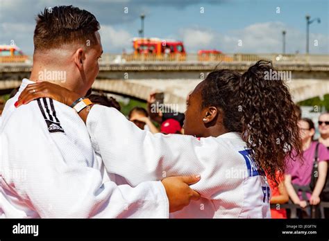 Paris France 24th Jun 2017 Judo Champion Atheletes Demonstrate