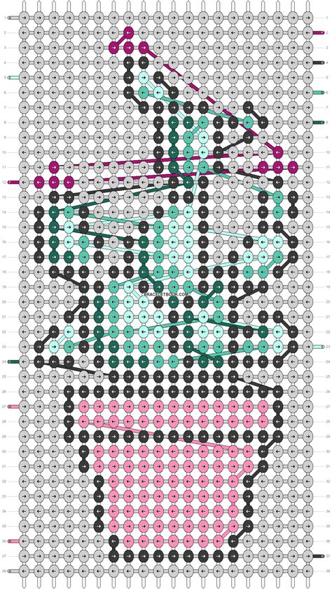 Cute Alpha Friendship Bracelet Patterns It S What I Used To Design The