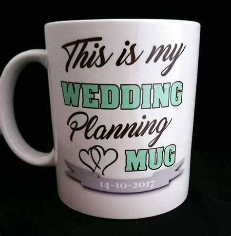 This Is My Wedding Planning Mug Personalised With Date Etsy Uk