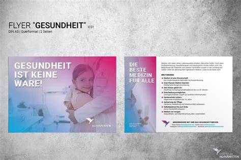 Flyer Gesundheit Medizin Partei Der Humanisten