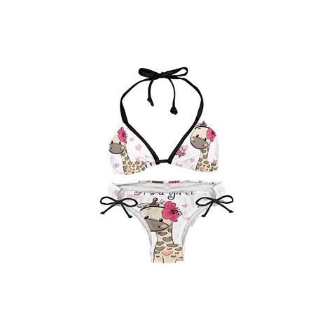 Suojapuku Bikini Da Donna Costume Da Bagno A Due Pezzi Ragazza Amore Cartone Animato Graffiti