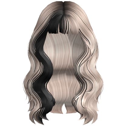 Blunt Two Tone Waterfall Waves In Blonde Black Roblox