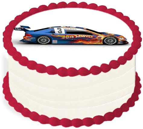 Opłatek na Tort cm Samochody Hot Wheels Urodziny Cena Opinie Dekoracje tortów i ciast