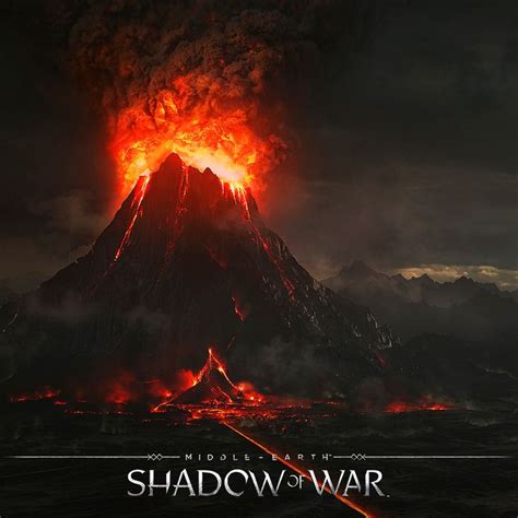 Middle Earth Shadow Of Mordor Mount Doom Landscapes Andrew Averkin