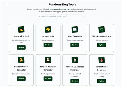 random blog tools