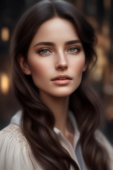 Wink A Beautiful Modest Brunette Female