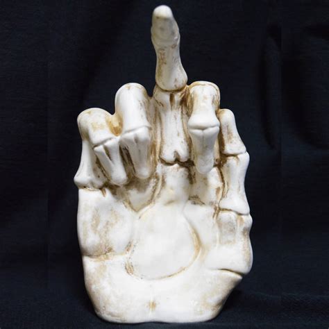 Yahoo オークション 500円 ガイコツ FUCK YOU陶製オブジェ