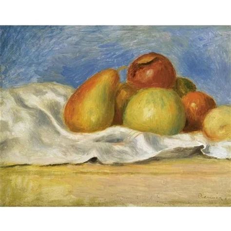 Pierre Auguste Renoir NATURE MORTE AUX POMMES ET POIRES 1890