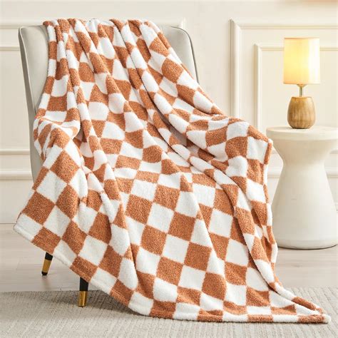 Bedelite Checkered Blanket Reversible Soft Cozy Fuzzy