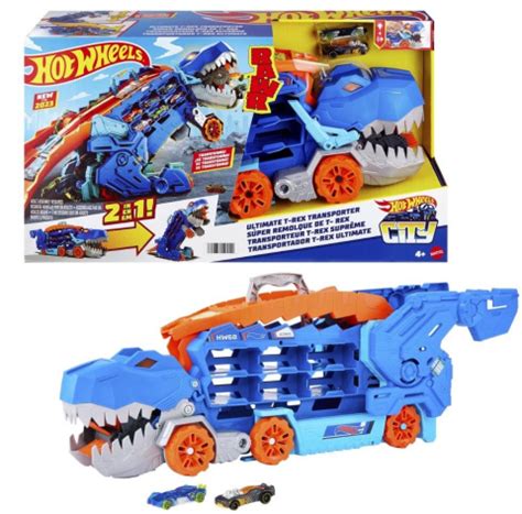 Eurotoys Pl Mattel Hot Wheels City T Rex Mega Transporter Hng