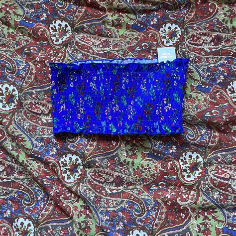 Brand New New Look Bikini Top Still Has Tag Blue Depop