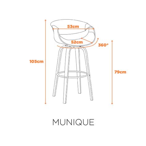 Banqueta Munique Nude Compre na Lemare Móveis